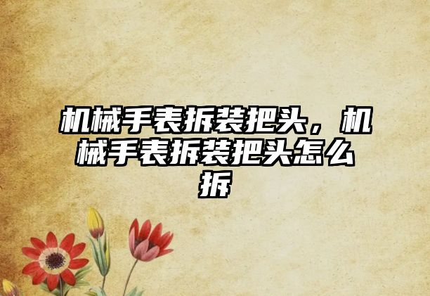 機(jī)械手表拆裝把頭,機(jī)械手表拆裝把頭怎么拆